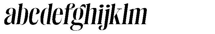 Fenoura Bold Slant FONT