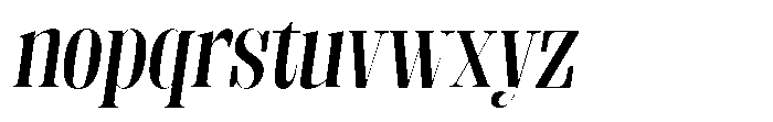 Fenoura Bold Slant Font LOWERCASE