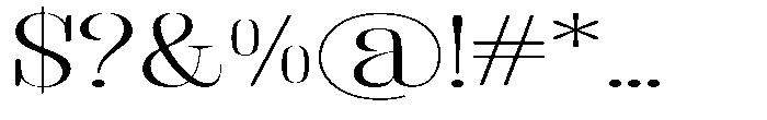 Fenoura Expanded Font OTHER CHARS