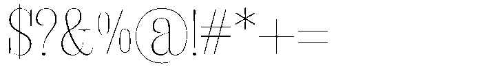 Fenoura Extra Light Font OTHER CHARS