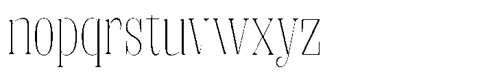 Fenoura Extra Light Font LOWERCASE