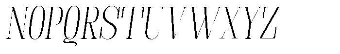 Fenoura Light Slant Font UPPERCASE