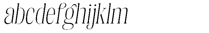 Fenoura Light Slant FONT