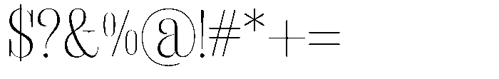Fenoura Light Font OTHER CHARS