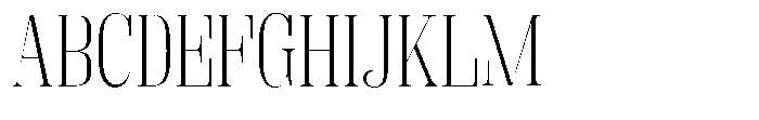 Fenoura Light Font UPPERCASE