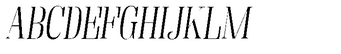 Fenoura Slant Font UPPERCASE