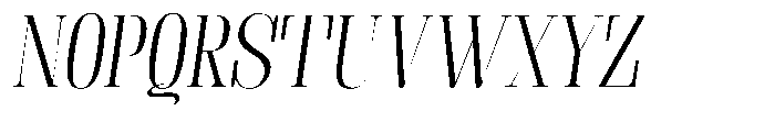 Fenoura Slant Font UPPERCASE