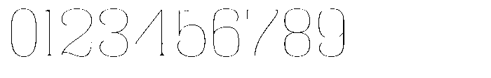 Fenoura Thin Expanded Font OTHER CHARS