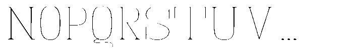 Fenoura Thin Expanded Font UPPERCASE