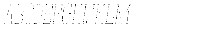 Fenoura Thin Semi Condensed Slant Font UPPERCASE