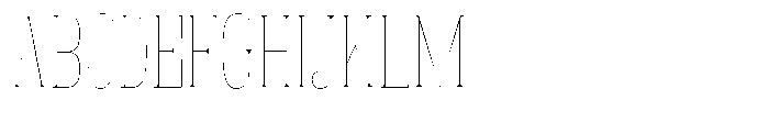 Fenoura Thin Semi Condensed Font UPPERCASE