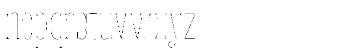 Fenoura Thin Semi Condensed Font LOWERCASE