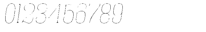 Fenoura Thin Semi Expanded Slant Font OTHER CHARS