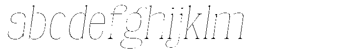 Fenoura Thin Semi Expanded Slant FONT