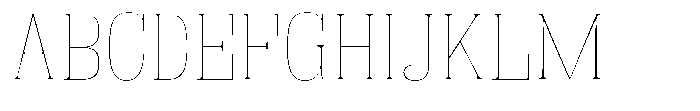 Fenoura Thin Semi Expanded Font UPPERCASE