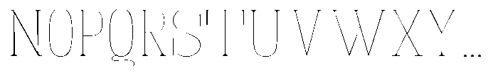 Fenoura Thin Semi Expanded Font UPPERCASE