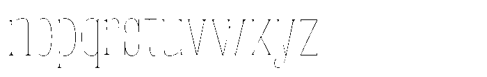 Fenoura Thin Font LOWERCASE