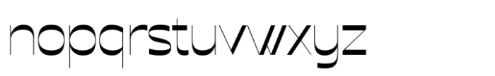 Fergana Thin Font LOWERCASE