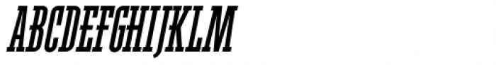 Ferguson Condensed Bold Italic Font UPPERCASE
