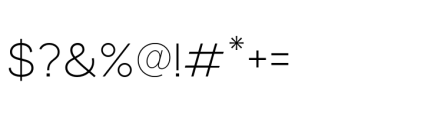 Ferio Light Font OTHER CHARS
