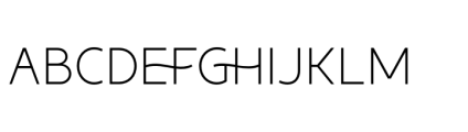 Ferio Light Font UPPERCASE