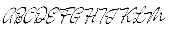 Feriska Monathy Italic Font UPPERCASE