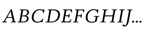 Fermata Italic Font UPPERCASE