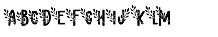 Fern Fronds Six Font UPPERCASE