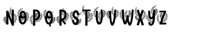 Fern Fronds Three Font UPPERCASE