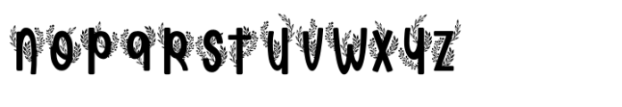 Fern Fronds Three Font LOWERCASE