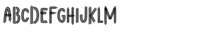 Fern Fronds Two Font UPPERCASE