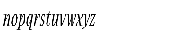 Ferpa Extra Light Italic Font LOWERCASE
