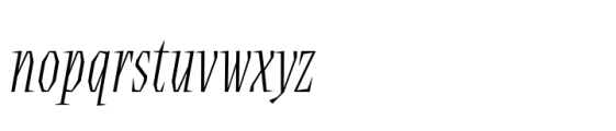 Ferpa Thin Italic Font LOWERCASE