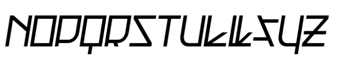 Ferra Regular Expanded Oblique Font UPPERCASE