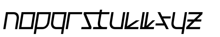 Ferra Regular Expanded Oblique Font LOWERCASE