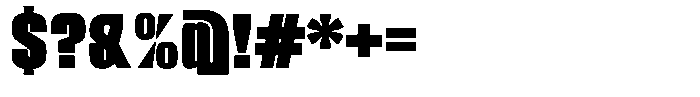Ferron Expanded Font OTHER CHARS
