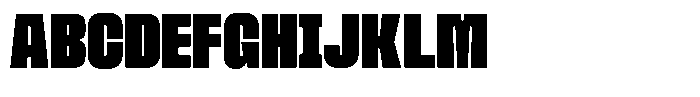 Ferron Expanded Font UPPERCASE