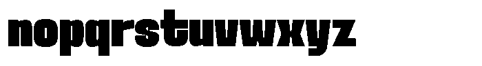 Ferron Expanded Font LOWERCASE
