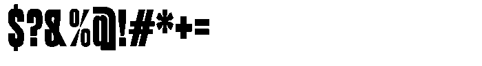 Ferron Extra Condensed Font OTHER CHARS