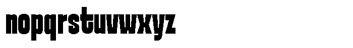 Ferron Extra Condensed Font LOWERCASE
