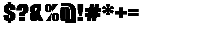 Ferron Extra Expanded Font OTHER CHARS