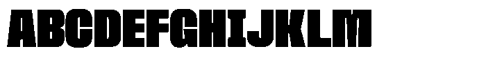 Ferron Extra Expanded Font UPPERCASE