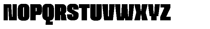 Ferron Extra Expanded Font UPPERCASE
