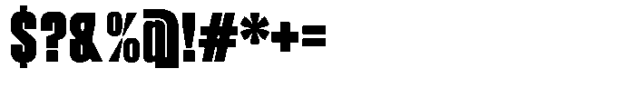 Ferron Semi Condensed Font OTHER CHARS