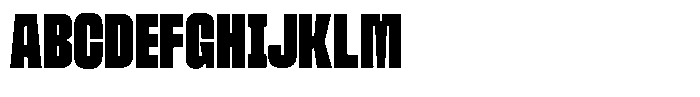 Ferron Semi Condensed Font UPPERCASE