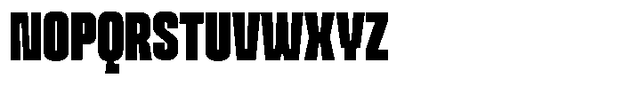 Ferron Semi Condensed Font UPPERCASE