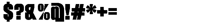 Ferron Semi Expanded Font OTHER CHARS