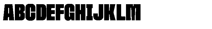 Ferron Semi Expanded Font UPPERCASE
