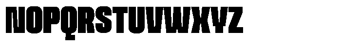 Ferron Semi Expanded Font UPPERCASE