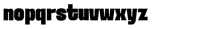 Ferron Semi Expanded Font LOWERCASE
